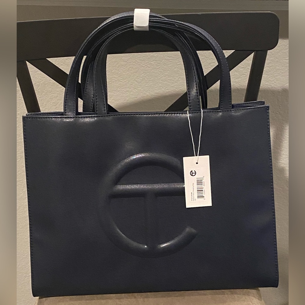Medium Navy Telfar Shoulder Bag